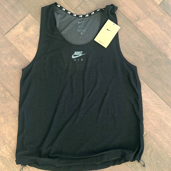 Nike Air Women’s Tank Top Gray-Black Size Medium  NWT - Picture 1 of 7